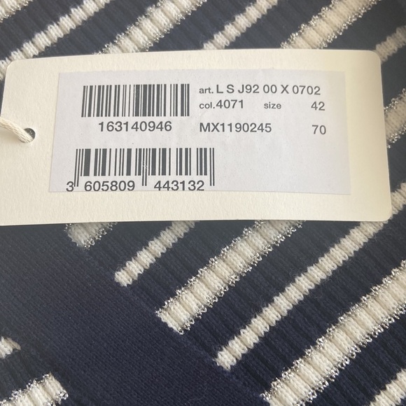 Women’s SeeByChloe cardigan. Blue/white/silver. Size 42 - Picture 6 of 10